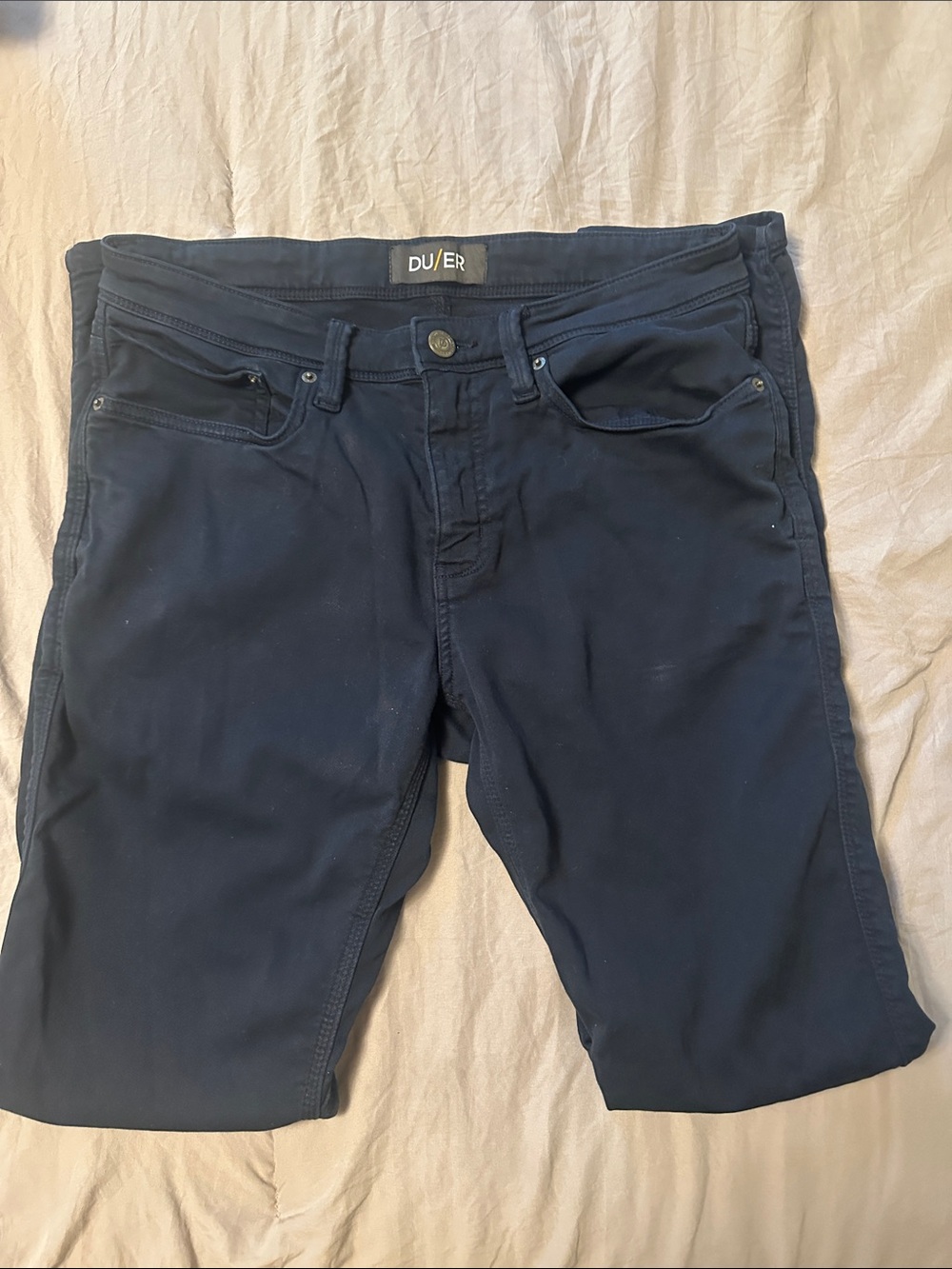 DU/ER Men’s Slim Stretch Jeans - Navy